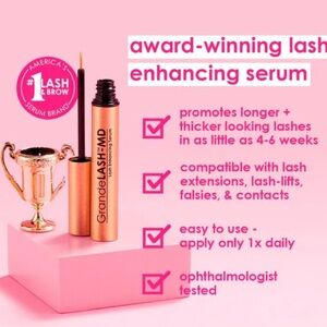 NIB Grande Cosmetics GrandeLASH - MD Lash Enhancing Serum Full Sz 3 Month $68.00